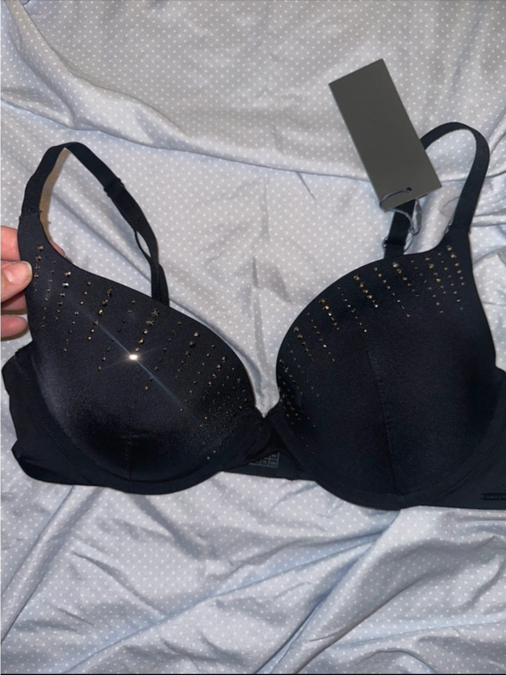 Savage X Fenty black sparkle bra 34DD
BNWT